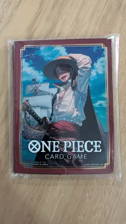 One Piece Card Game Official Sleeves Shanks (10-Pack) Bandai Card Sleeves Sealed - Image 1
