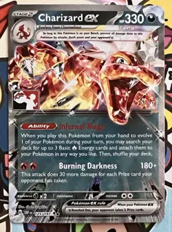 Charizard ex 125/197 Prize Pack Series Promo Stamped Card Holo Pokemon - Image 1
