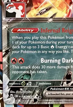 Charizard ex 125/197 Prize Pack Series Promo Stamped Card Holo Pokemon - Image 4