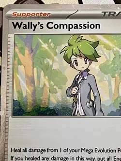 Wally's Compassion Holo Pokemon Prize Pack Series 8 Promo Pokemon Card NM/LP MEG - Image 2