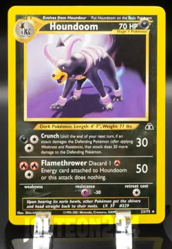 Pokemon TCG Card - Houndoom 23/75 Neo Discovery Rare Vintage - Image 1