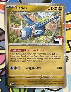 Latios 101/132 Holo Pokemon Prize Pack Series 8 Promo Pokemon Card NM/LP Meg - Image 1