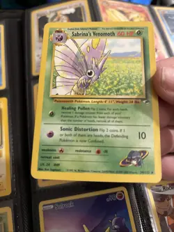 Sabrina's Venomoth 034/132 Gym Heroes Regular Pokemon Card Tcg Card - Image 1