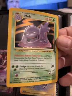 Muk - 13/62 - Pokemon Fossil Unlimited Holo Rare Card WOTC LP T46 - Image 2