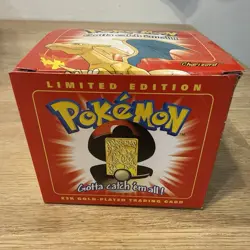 Three 23K Gold Plated CHARIZARD Trading Card Burger King Pokemon Ball NEW SEALED - Image 5
