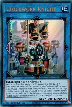 SUDA-EN050 CLOCKWORK KNIGHT ULTRA RARE 1ST EDITION YuGiOh CARD - Image 1