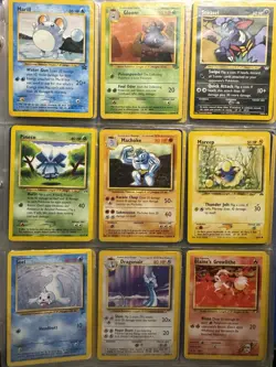 Vintage Pokemon Card Lot – 109 WOTC Pokemon Base Jungle Fossil Neo – LP - Image 1