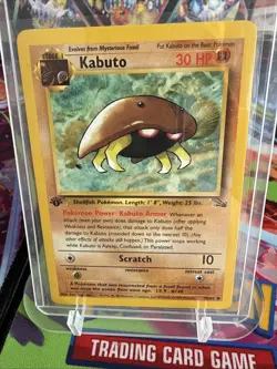 Pokemon TCG Kabuto Fossil 1st Edition Common Card 50/62 Regular Never Played, NM - Image 1