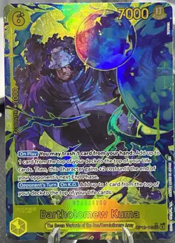 One Piece - Bartholomew Kuma OP12-119 - SEC Alt Art - Legacy of the Master NM+ - Image 1