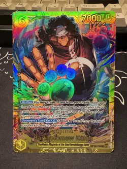One Piece CCG Bartholomew Kuma OP12-119 SEC Alt Art HOLO NM/M Pack Fresh! - Image 1