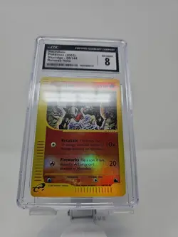 CGC 8 NM/MINT Houndour 66/144 REVERSE HOLO Foil Skyridge Pokemon Card - Image 4