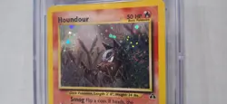 Pokemon - Houndour - Unlimited Holo #5/75 - Neo Discovery - CGC 6 EX/NM - Image 2