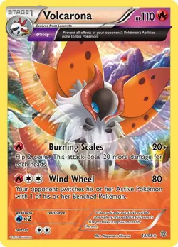 Volcarona 18/98 Reverse Holo Rare XY - Ancient Origins Pokemon Card - Image 1
