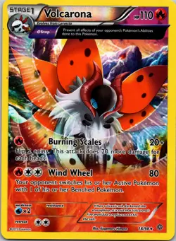Volcarona 18/98 Rare XY - Ancient Origins Reverse Holo LP Pokemon TCG - Image 1