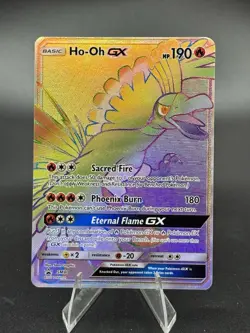 Ho-Oh GX - SM80 - Sun & Moon Black Star Promo - Rainbow - LP - Pokemon TCG (2) - Image 1