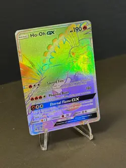 Ho-Oh GX SM80 Black Star Promo Pokemon TCG Full Art Holo 2017 - Image 3