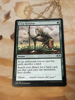 MTG Dominaria Remastered Crop Rotation Card Regular NM Magic Card - Image 1