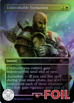 MTG Unbreakable Formation (7052) | NM Foil | Secret Lair God of War {SLD} - Image 1
