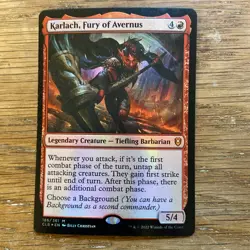 Karlach, Fury of Avernus Commander Legends: Battle for Baldur's Gate Foil - Image 1