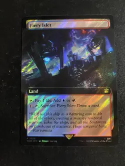 NM - Fiery Islet - Surge Foil - Doctor Who - Mtg - Image 1