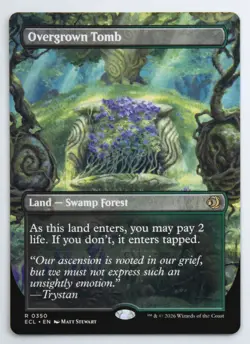 Lorwyn Eclipsed Overgrown Tomb BORDERLESS Rare 350 Magic the Gathering - Image 1
