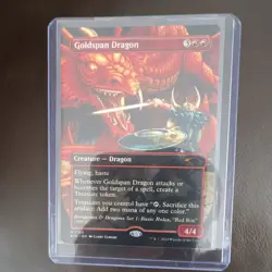 Magic: The Gathering Goldspan Dragon Mythic Red Creature D&D Set 1 Red Box - Image 1