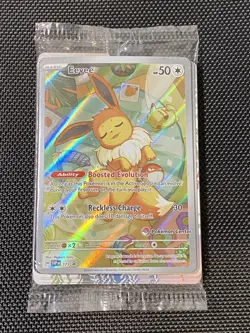Pokemon Center Exclusive Eevee #173 Stamped Promo Prismatic Evolutions SEALED - Image 1