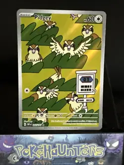 Pokemon Card Pidgey 207/197 Obsidian Flames Holo Illustration Rare Near Mint - Image 1