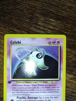 Celebi 1st Edition 3/64 Neo Revelation Holo Rare Pokemon - Image 3