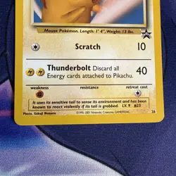 Pokemon Pikachu SNAP #26 WoTC Black Star Promo - Image 5