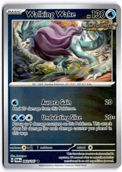 Pokemon TCG Walking Wake 063/167 Sv06: Twilight Masquerade Reverse Holo - Image 1