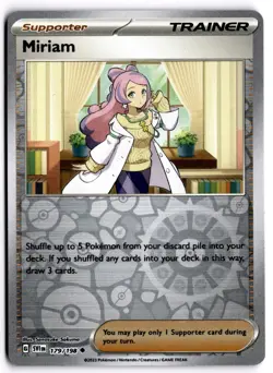 Pokemon TCG Miriam 179/198 Sv01: Scarlet & Violet Base Set Reverse Holo - Image 1