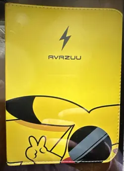 Pokemon Card Avazuu Binder with Pikachu - Holds 400 Cards good condition - Image 1