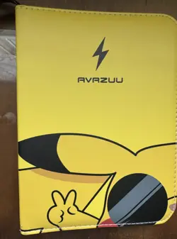 Pokemon Card Avazuu Binder with Pikachu - Holds 400 Cards good condition - Image 2