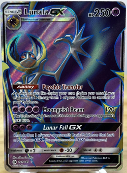 Lunala GX 141/149 - Sun & Moon - Full Art Holo Pokemon Card - Near Mint (NM) - Image 2