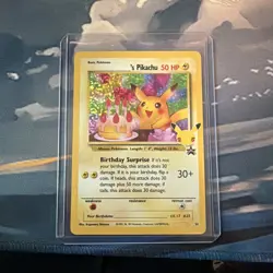 Pokemon Card _’s Birthday Pikachu 24 Celebrations Promo Near Mint - Image 1