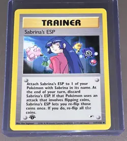 Sabrina’s ESP 1st Edition 117/132 - Gym Heroes Pokemon - Image 1