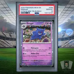 Gengar Pokemon 151 Cosmos Holo Sam's Club Exclusive 094/165 PSA 10 GEM MT POP 5 - Image 1