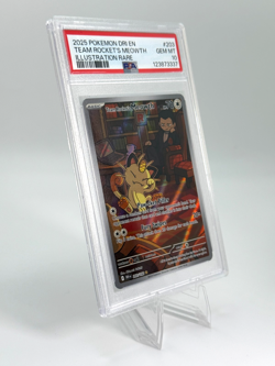 Pokemon PSA 10 Team Rocket’s Meowth Ultra Rare Destined Rivals 203/182 - Image 3