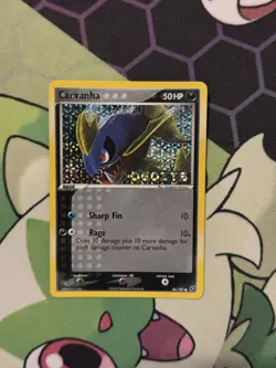2005 Pokemon EX Deoxys Carvanha Reverse Holo #56/107 - Image 1