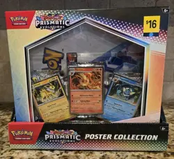 Pokemon Scarlet & Violet Prismatic Evolutions Poster Collection Lot of 6 NISB - Image 1