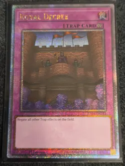 Yu-Gi-Oh! Royal Decree RA04-EN113 Quarter Century Secret Rare Near Mint 1st Ed - Image 1