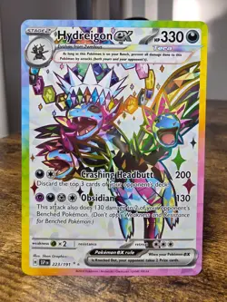 Pokemon TCG Hydreigon EX 223/191 Surging Sparks NM/Mint Condition - Image 1