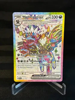 Pokemon TCG Hydreigon EX #223/191 FULL ART SV: Surging Sparks NM/M - Image 1