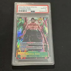 Roronoa Zoro (Alternate Art) OP06-118 Wings of the Captain Foil PSA 10 Gem Mint - Image 1