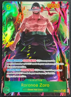 Roronoa Zoro (Alternate Art) OP06-118 Secret Rare Wings of the Captain NM - Image 1