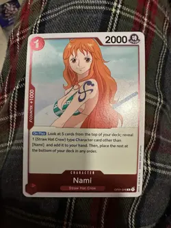 One Piece TCG - Nami OP01-016 Rare Pre Errata Near Mint Romance Dawn - Image 2