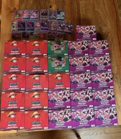 26x One Piece OP13, OP12 & OP11 Booster Boxes (C/U/R)+SRs 5,000+ Cards Bulk LOT - Image 2