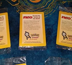 5 Copies Of Pokemon Entei Black Star Promo Card #34 SEALED Movie Promo NEW Neo - Image 3
