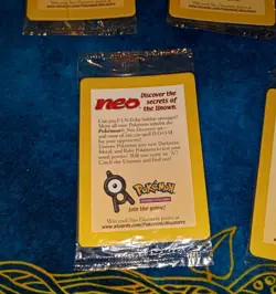 5 Copies Of Pokemon Entei Black Star Promo Card #34 SEALED Movie Promo NEW Neo - Image 5